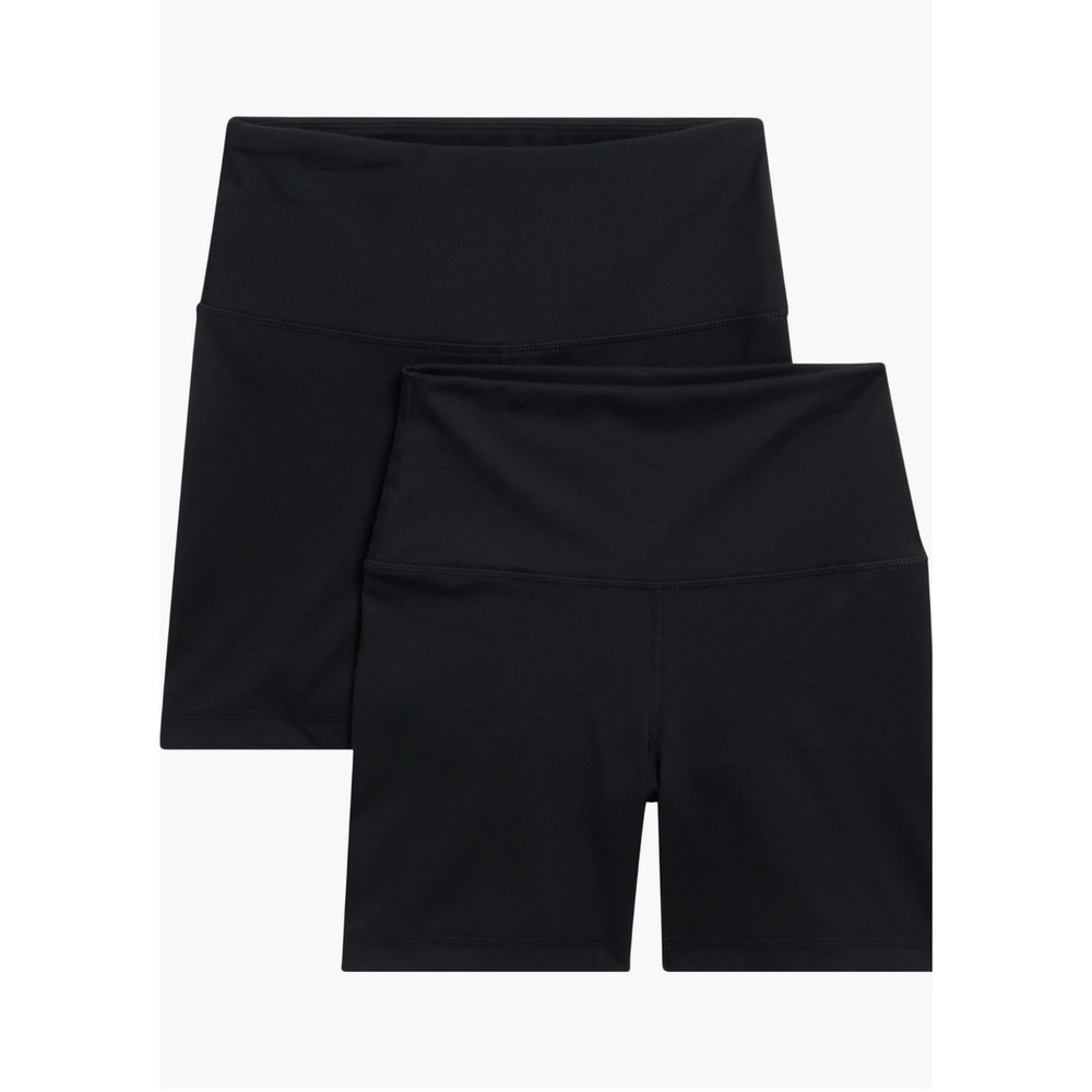 Yogalicious Butter Tech Hudson Everyday Black Biker Shorts NWT Size Large